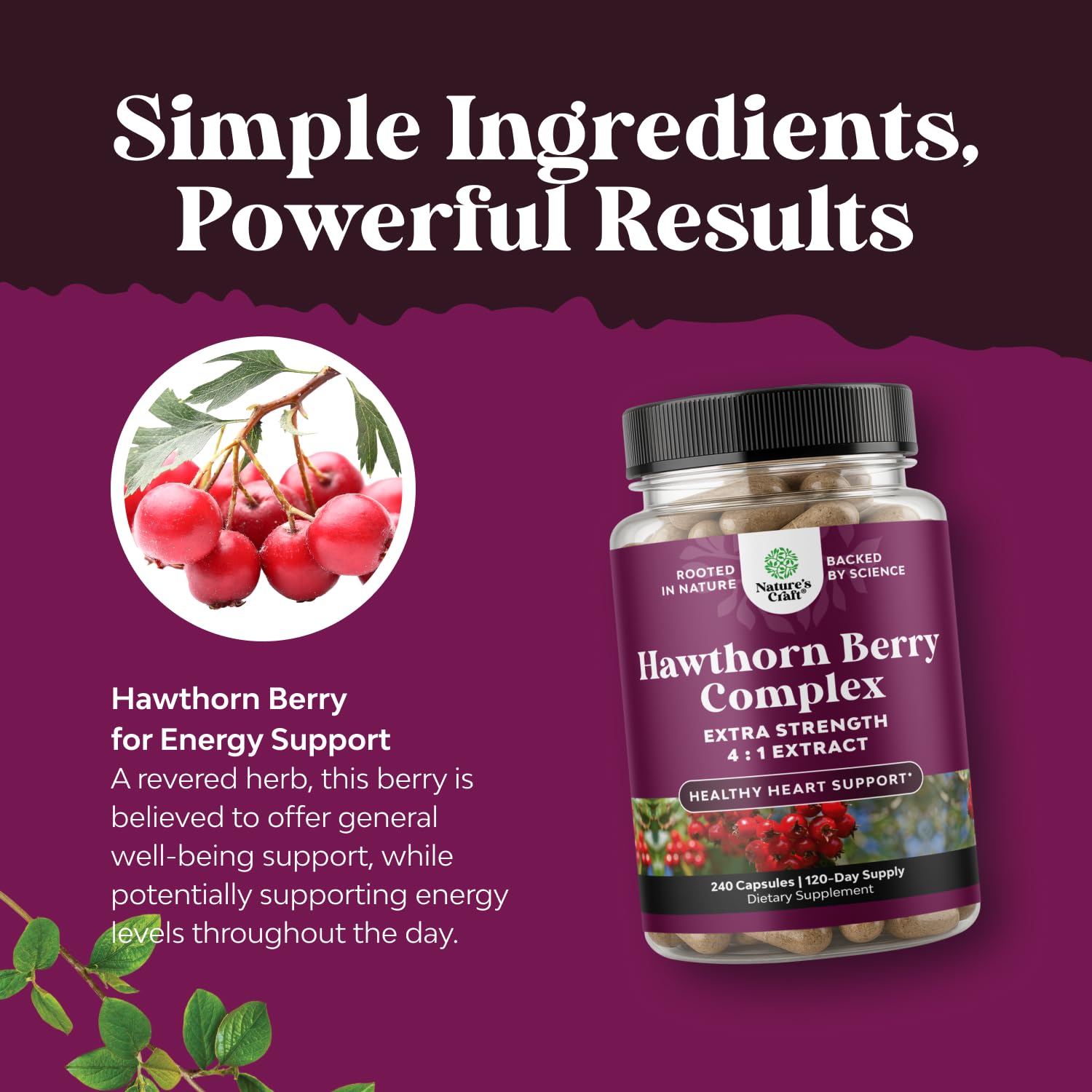 Supplement facts and ingredients panel