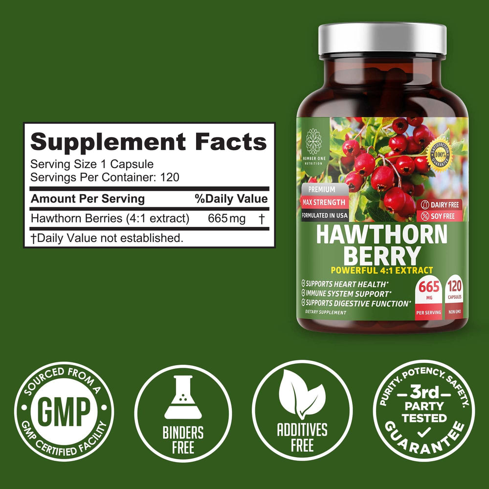 Max strength Hawthorn Berry capsules