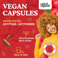 Plant-based capsule coating made from vegetable cellulose.