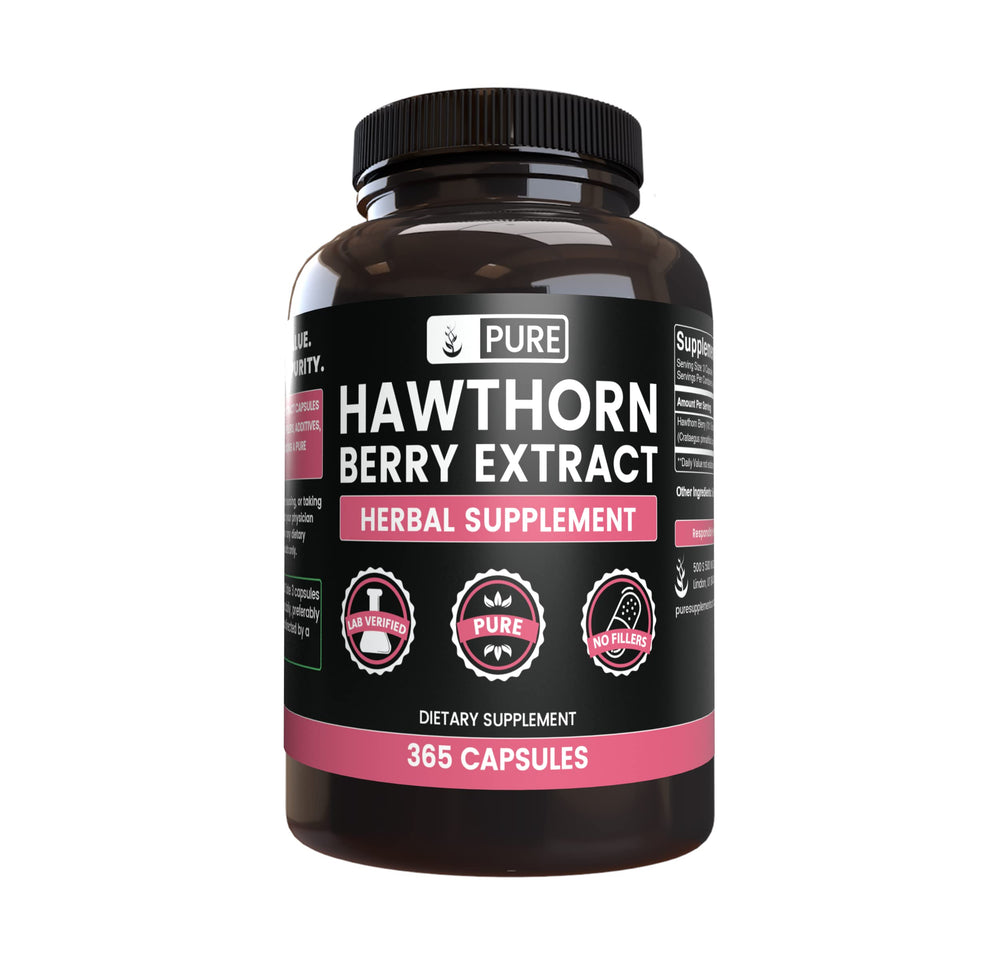 Hawthorn Berry Extract capsules bottle front