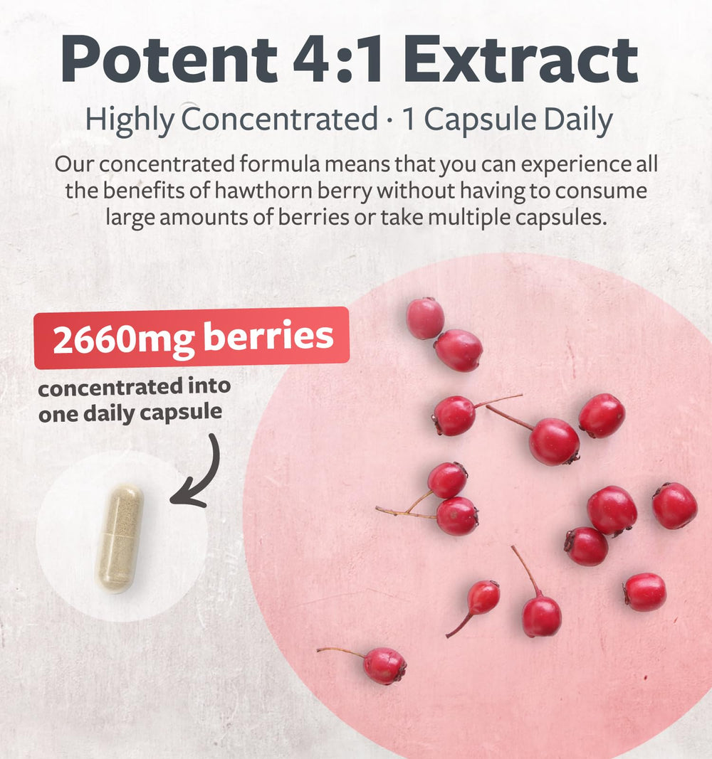 Close-up of Hawthorn Berry Extract Capsules