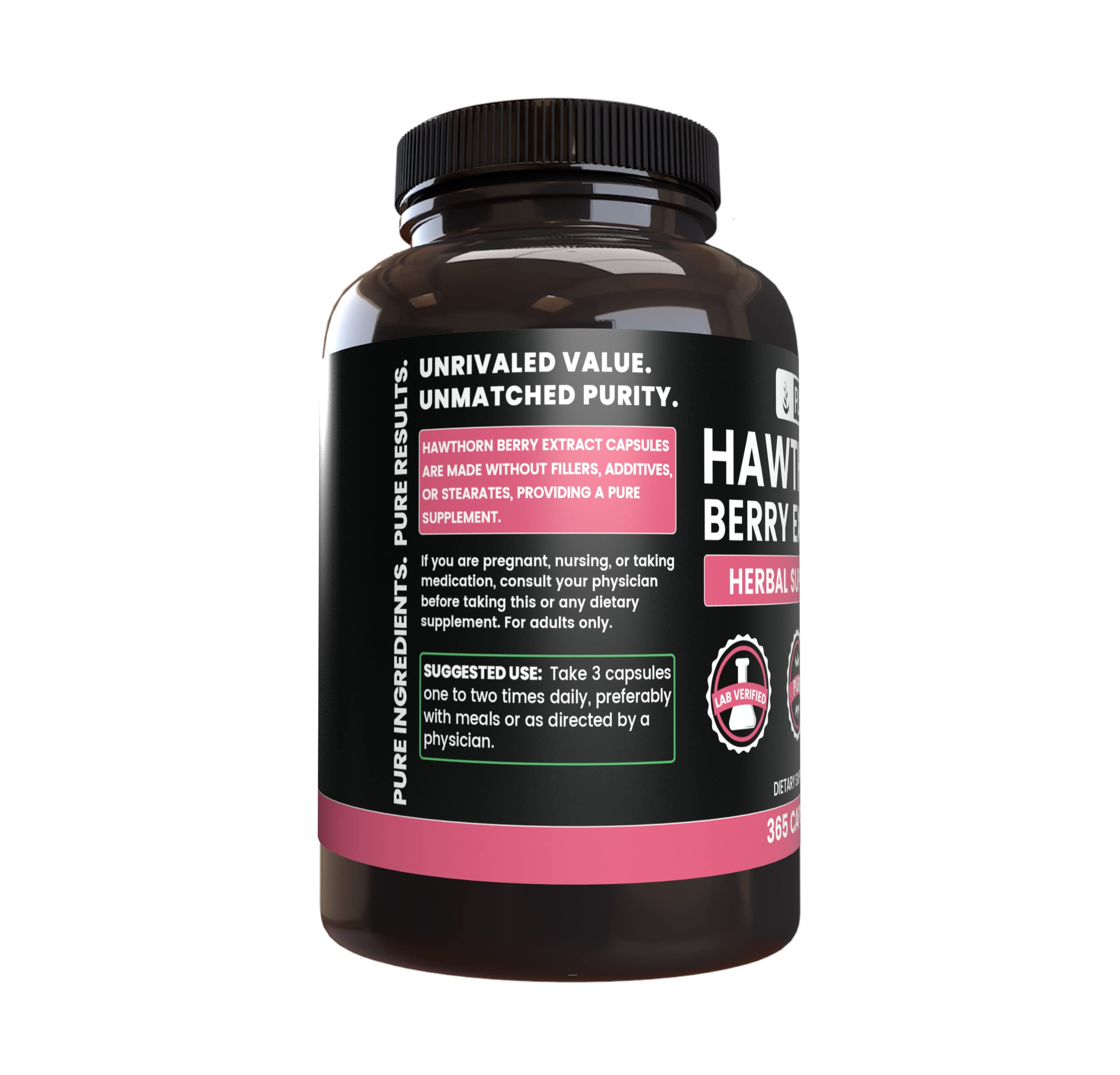 Ingredients panel for Hawthorn Berry Extract