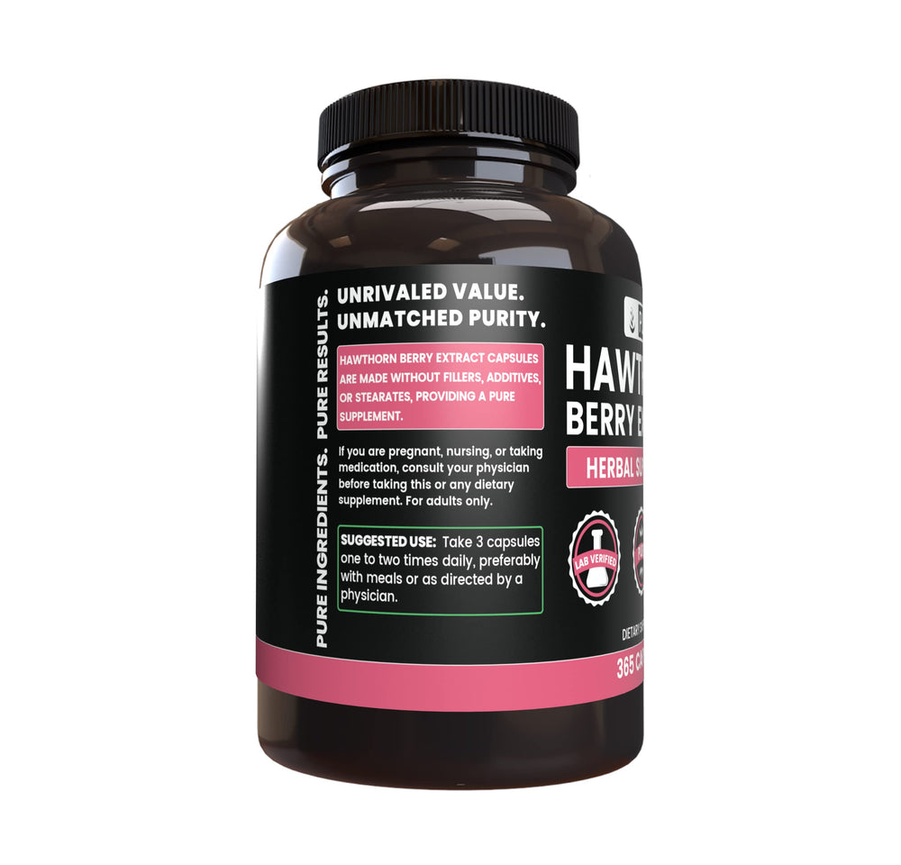 Ingredients panel for Hawthorn Berry Extract