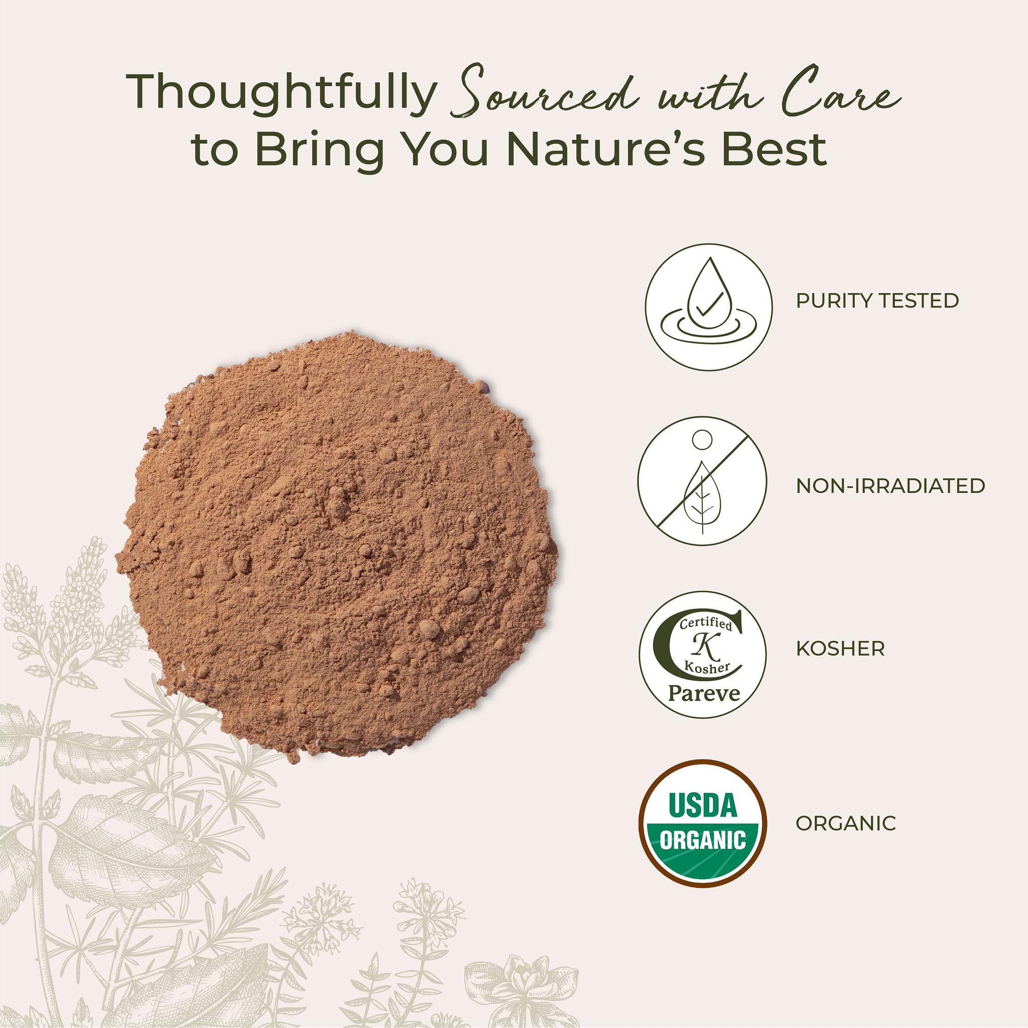 Close-up texture of Hawthorn Berry Powder