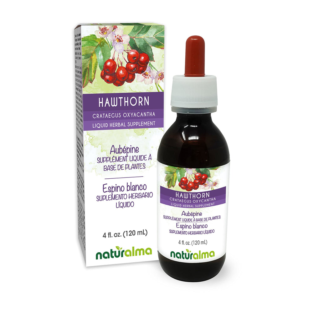 Hawthorn leaf and flower tincture bottle 4 oz