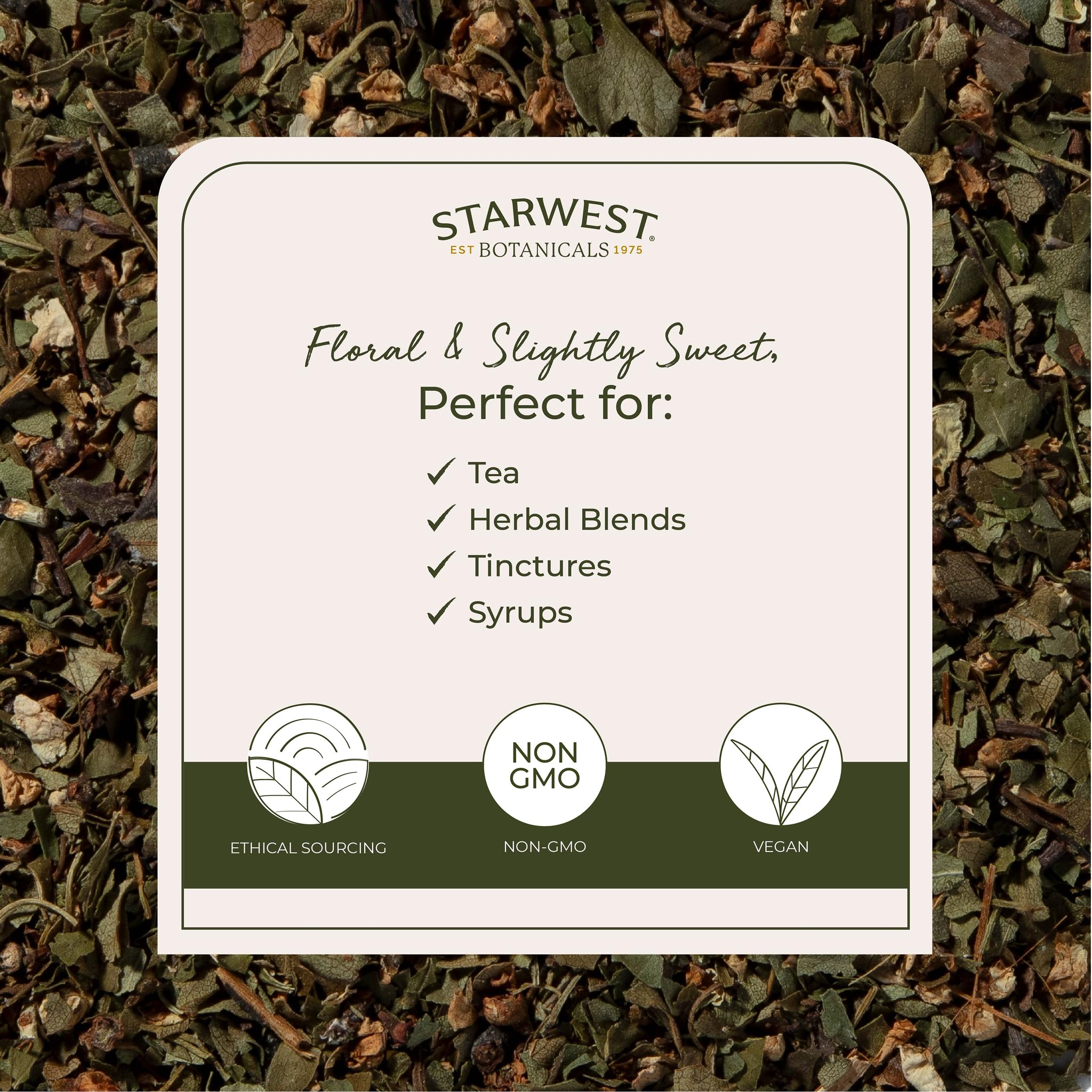 Hawthorn herb blend suitable for tea infusions