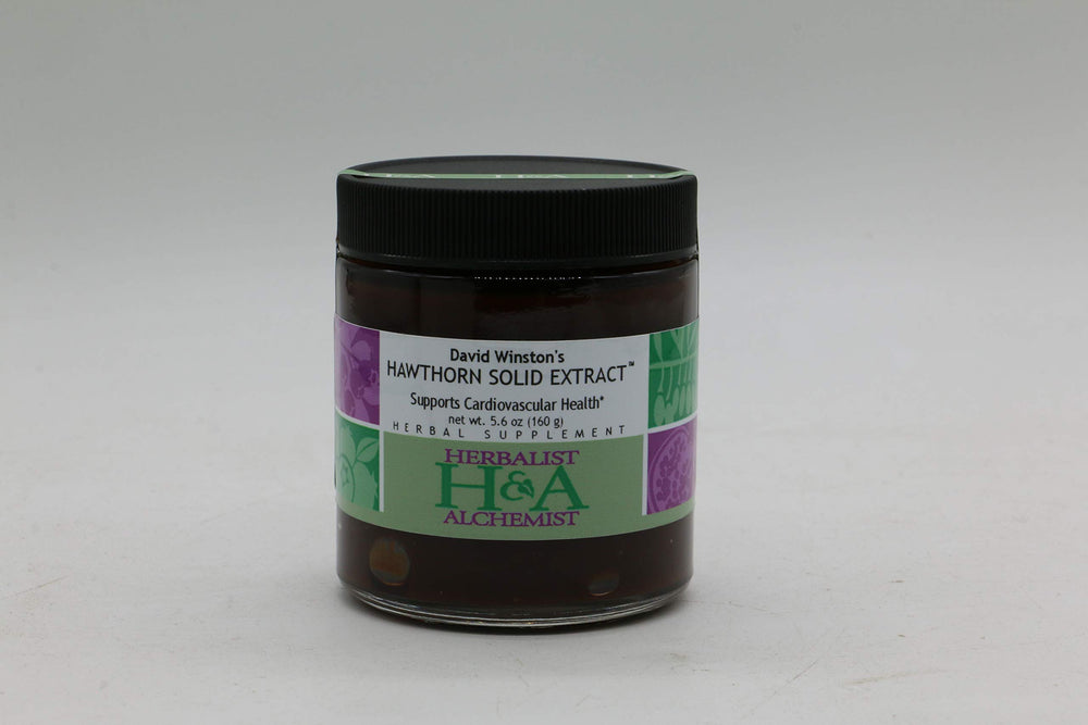 Hawthorne Solid Extract 5.6 oz bottle label - Herbalist & Alchemist