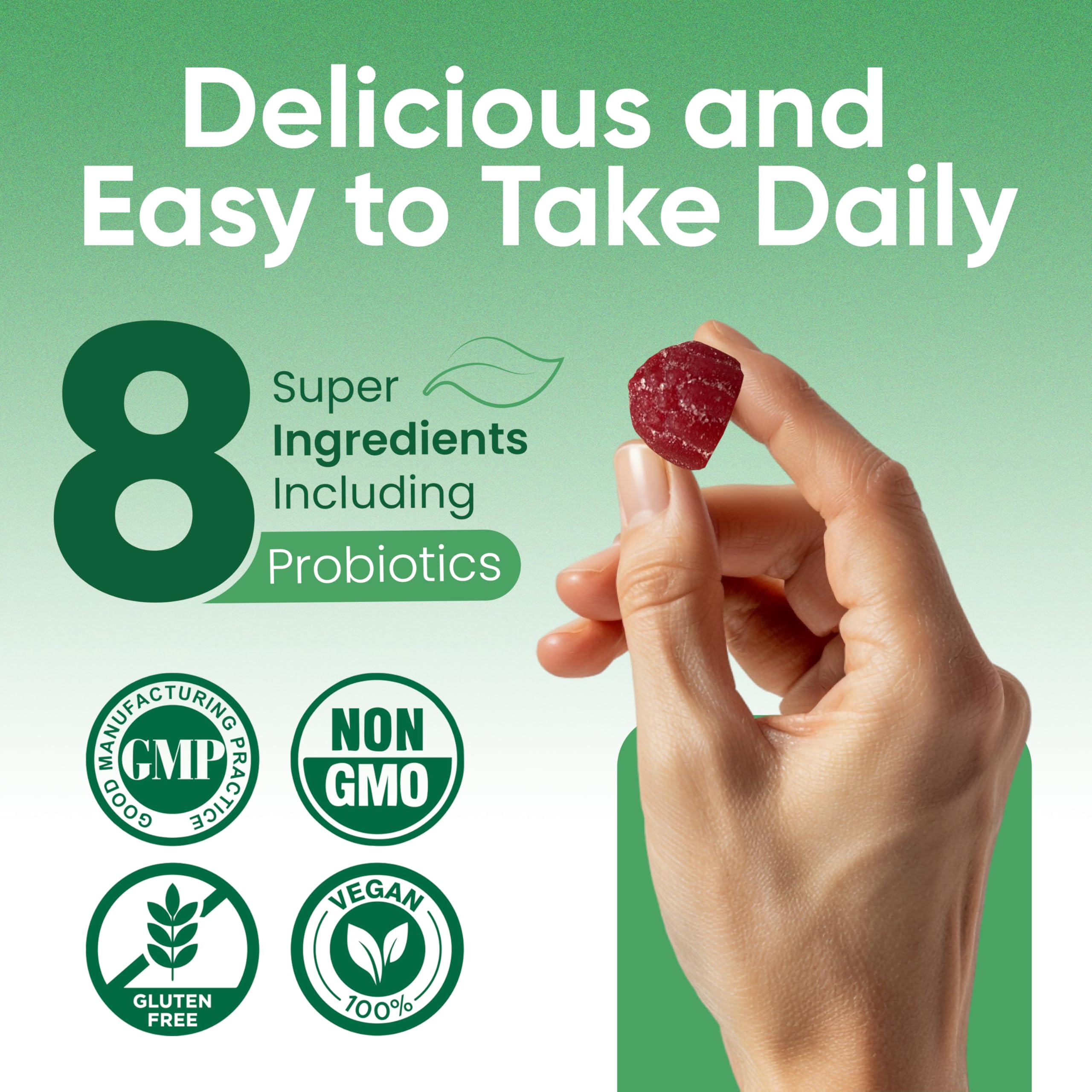 Ingredient highlights: vitamins C & D, zinc, magnesium, probiotics