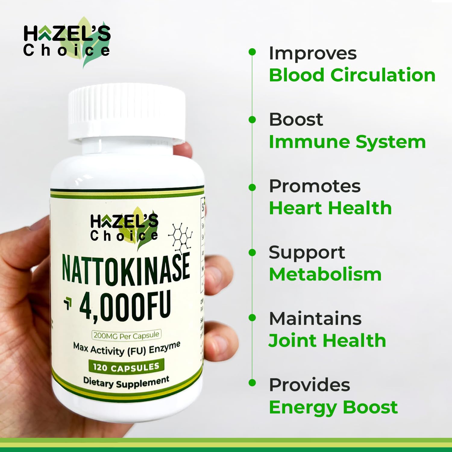 Illustration of nattokinase 4000 FU capsule