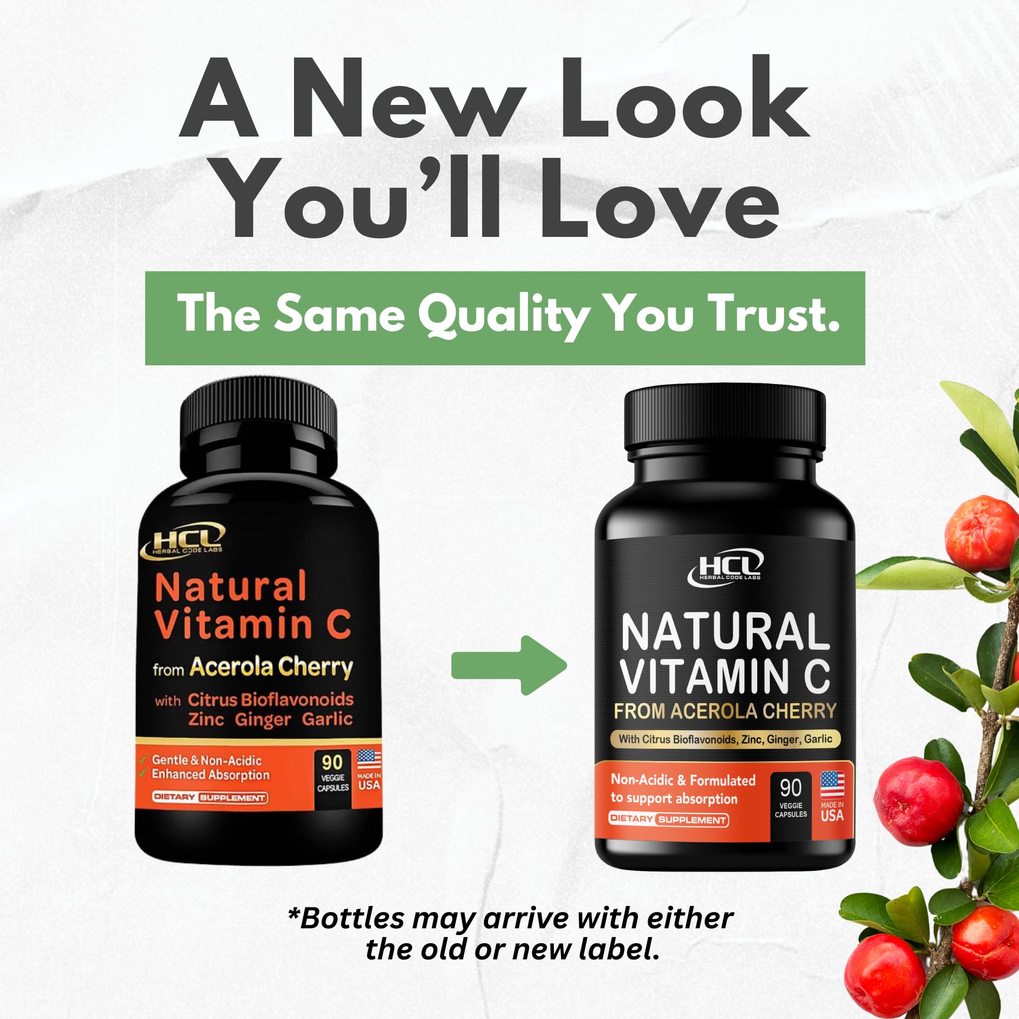 Vitamin C capsules highlighting high-potency formula