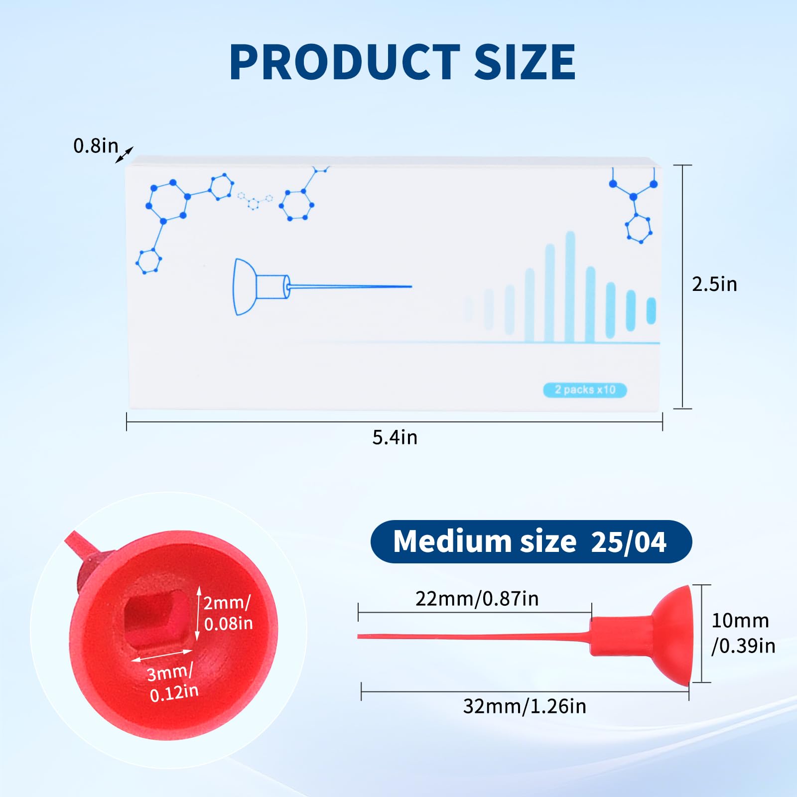Close-up of red heat-resistant bendable polymer tip