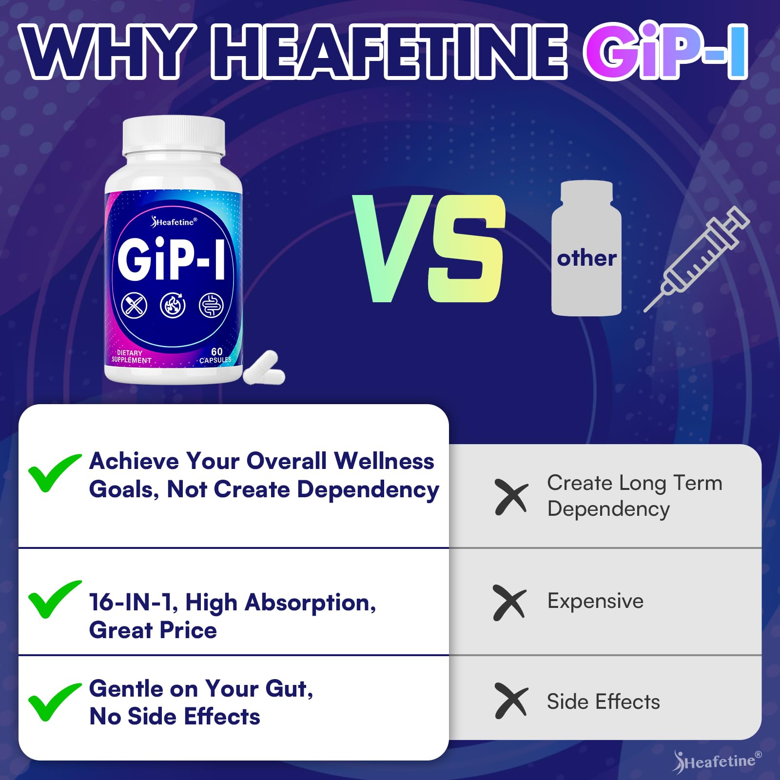 Heafetine chromium ingredient suggests metabolic support.