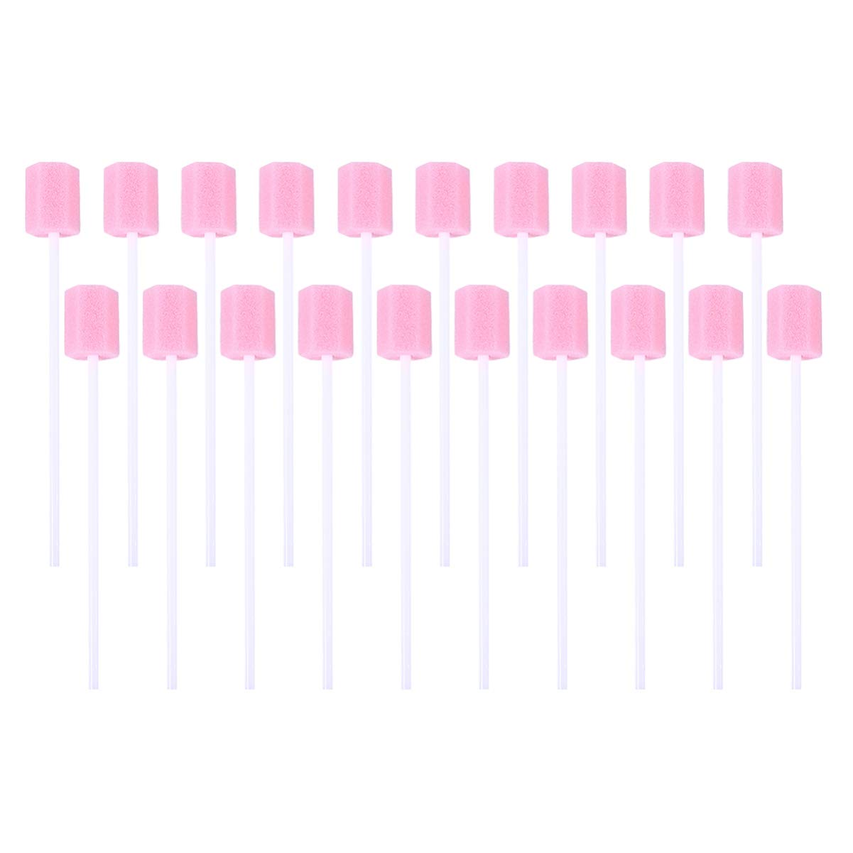 Healifty 200Pcs oral swabs pink packaging and product shot