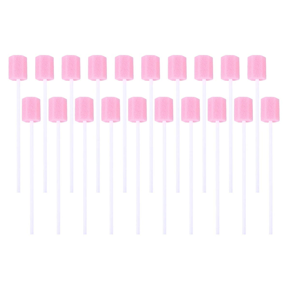 Healifty 200Pcs oral swabs pink packaging and product shot