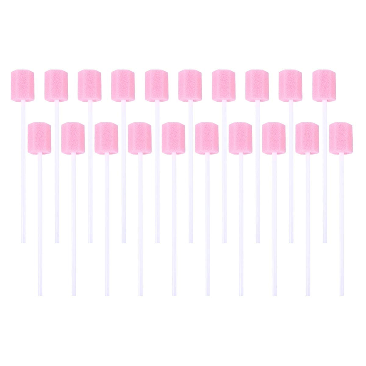 Healifty 200Pcs oral swabs pink packaging and product shot