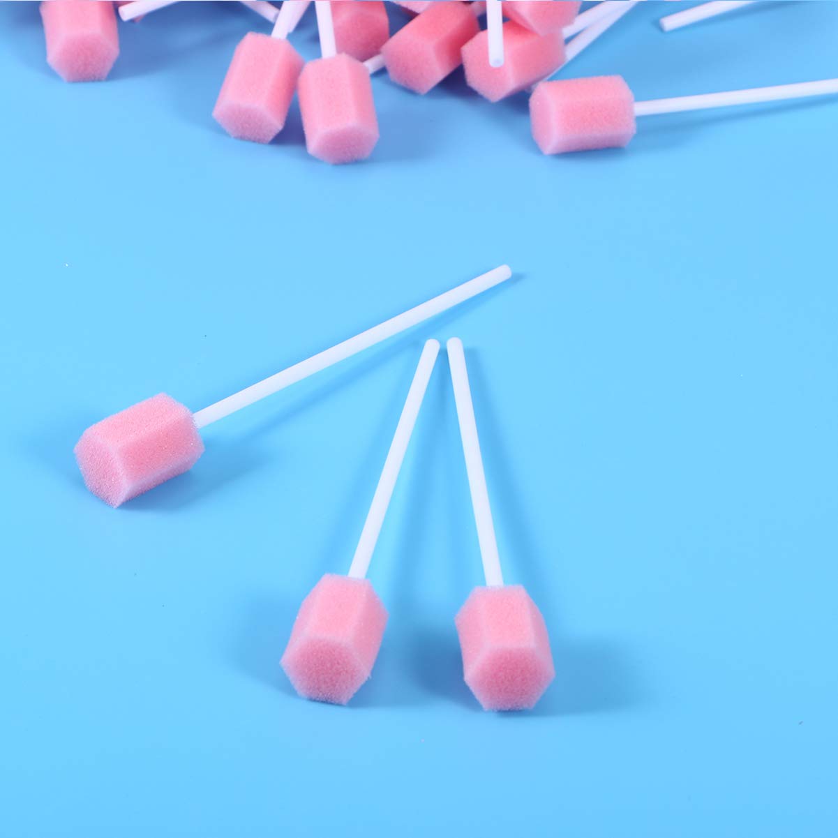 Portable disposable oral care swabs set