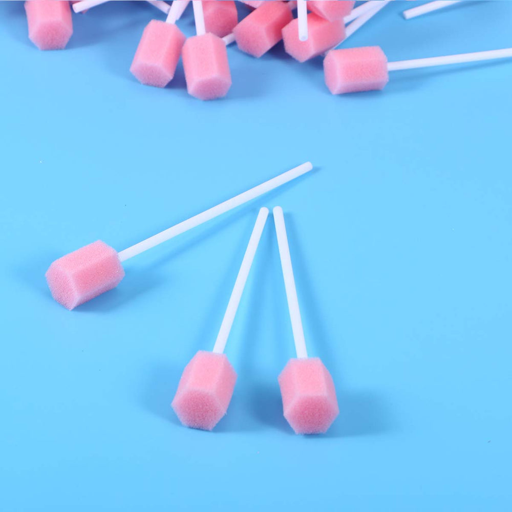 Portable disposable oral care swabs set