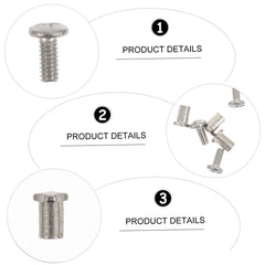 Spectacle screws kit - metal components close-up