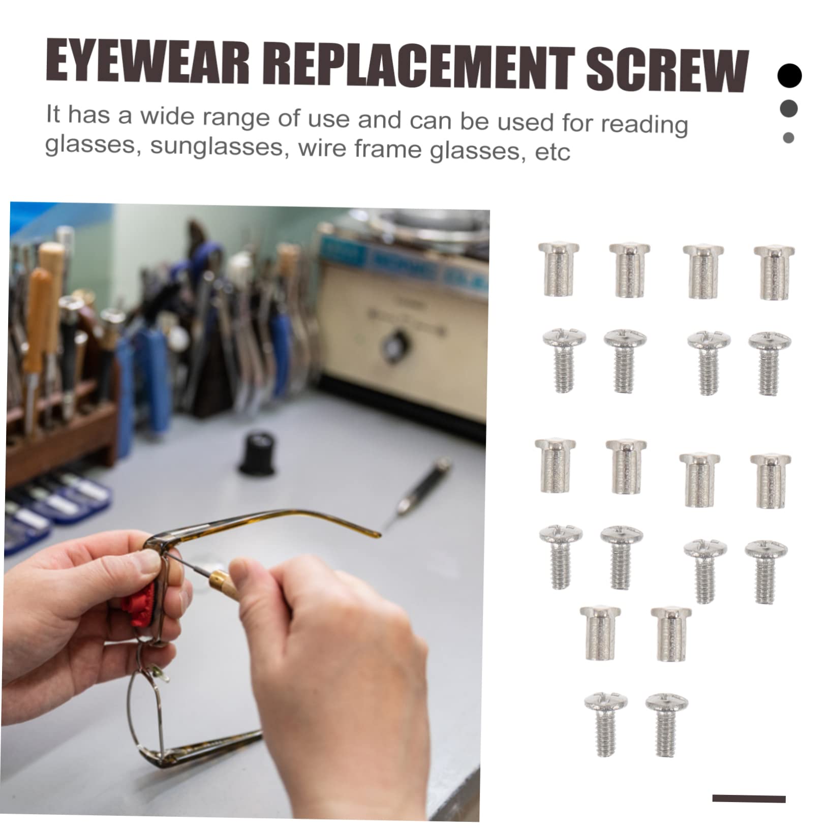 Eyewear repair kit screws - part detail image 4