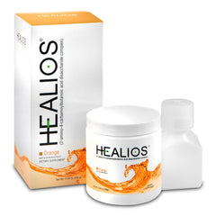 Healios orange flavor powder packaging