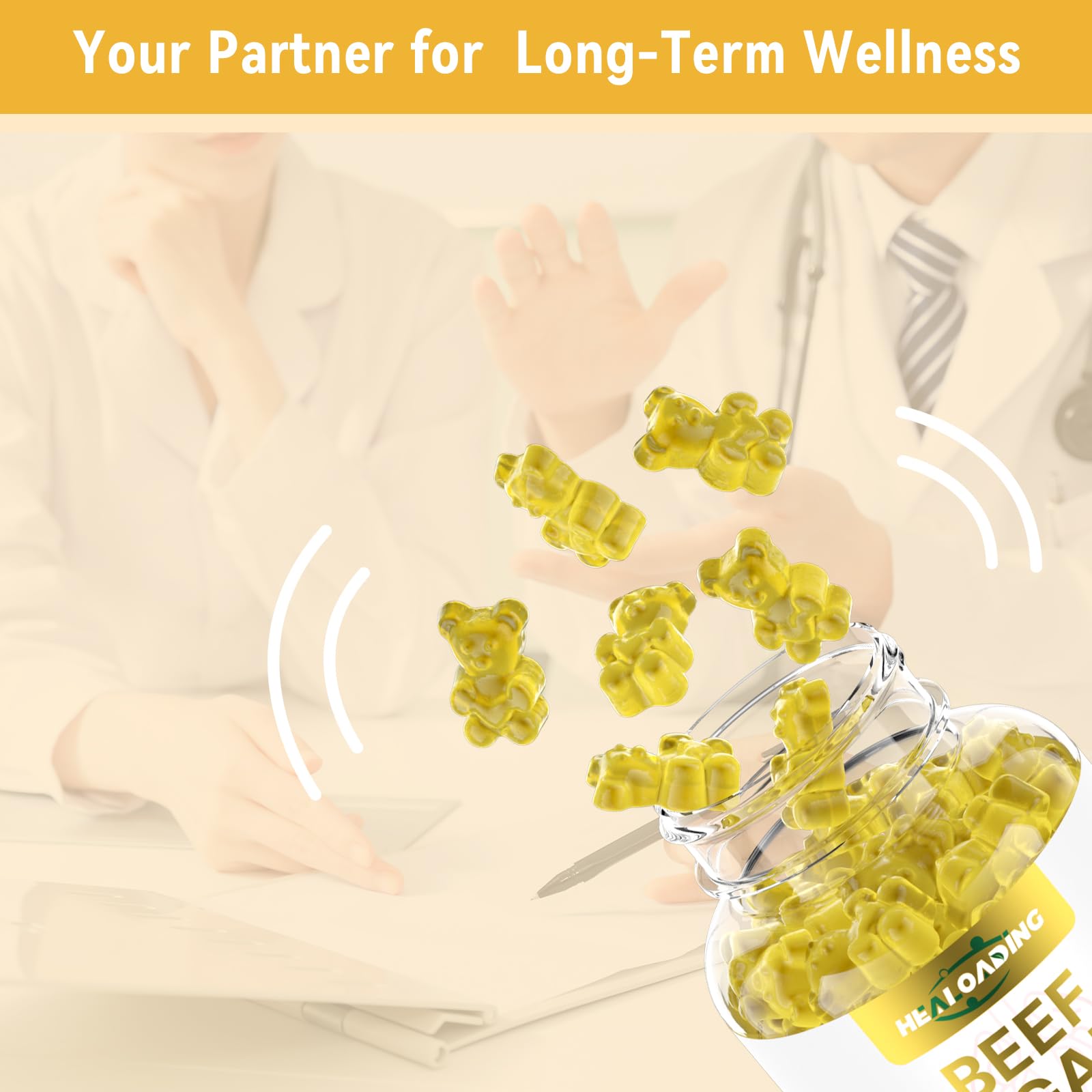 Family-friendly beef organ gummies suitable for all ages