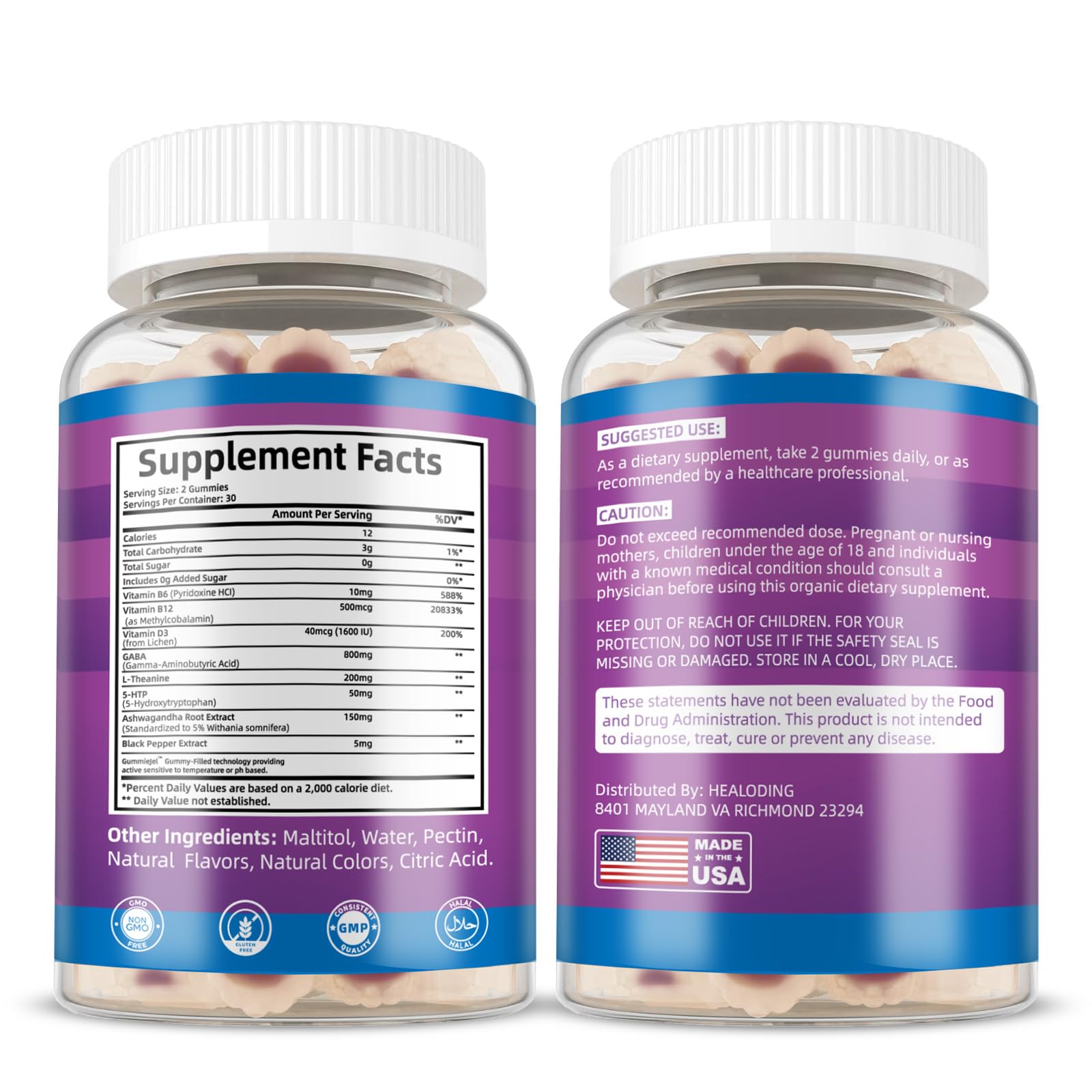 30-day supply packaging and bottle