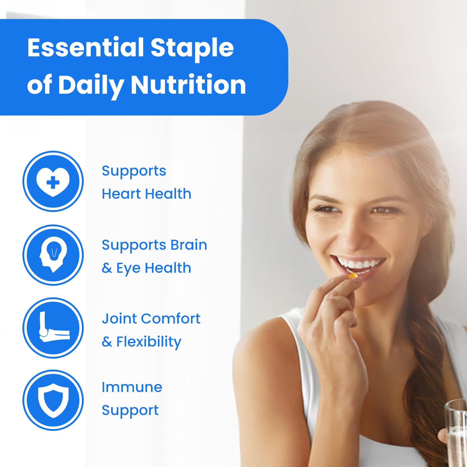 Health benefits of omega-3 supporting heart brain joints