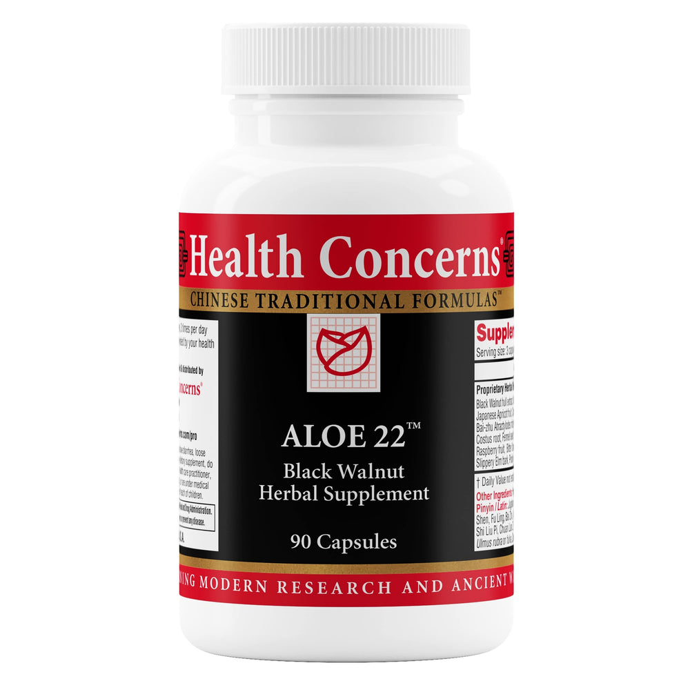 Hero image of Health Concerns Aloe 22 digestive support bottle