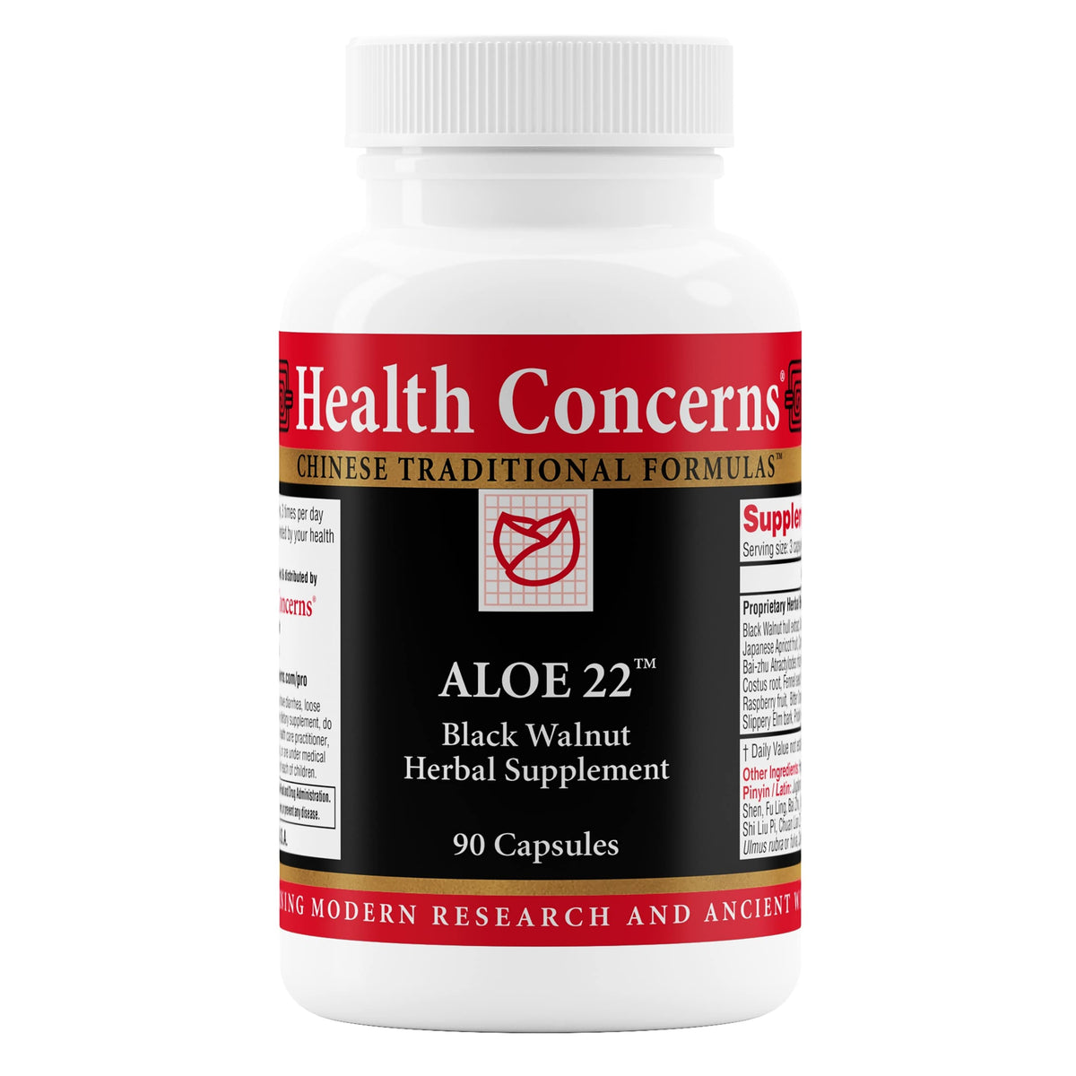Hero image of Health Concerns Aloe 22 digestive support bottle