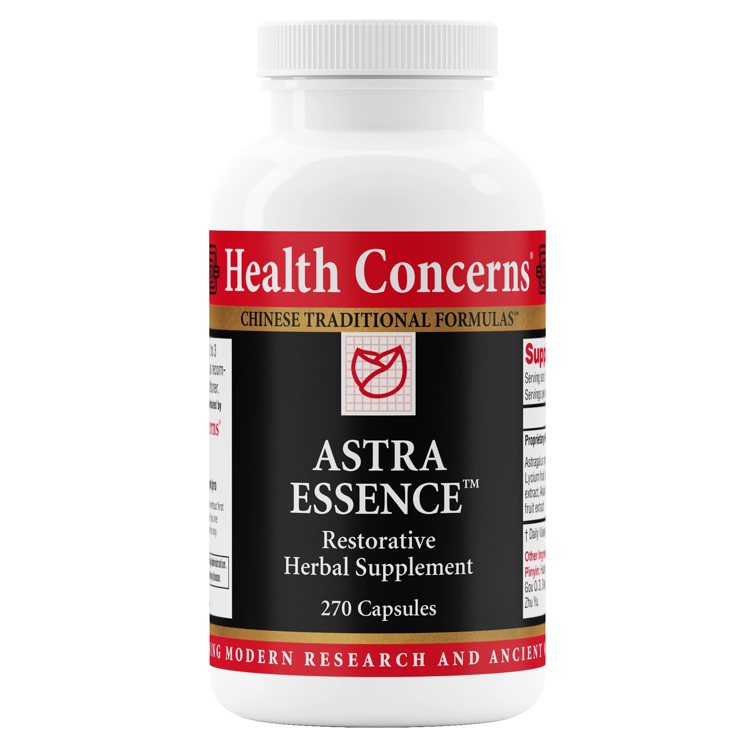 Health Concerns Astra Essence bottle and label