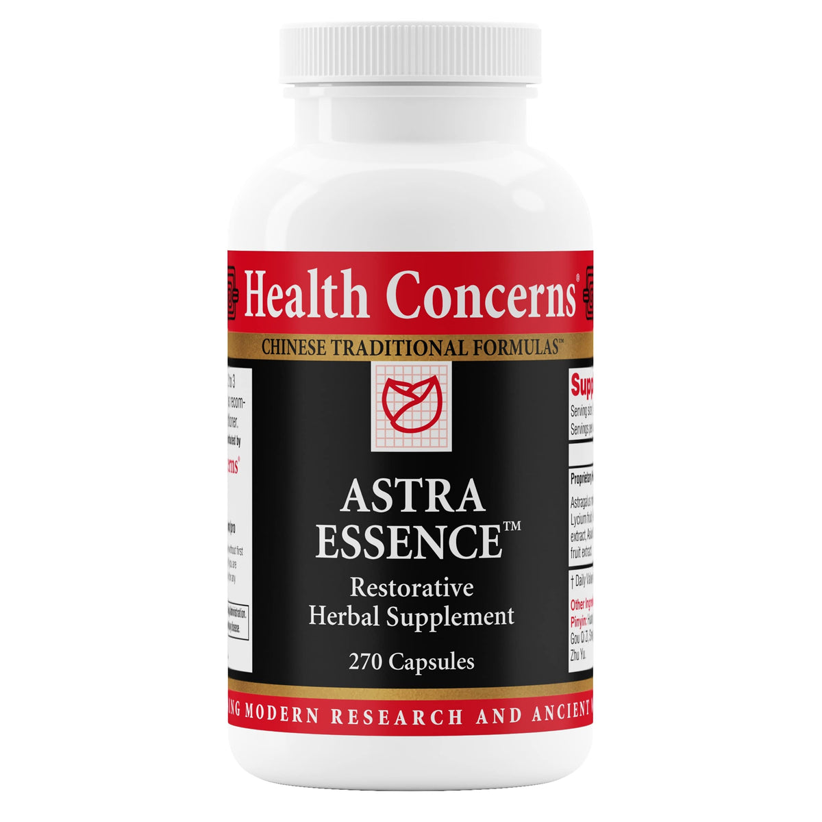 Health Concerns Astra Essence bottle and label