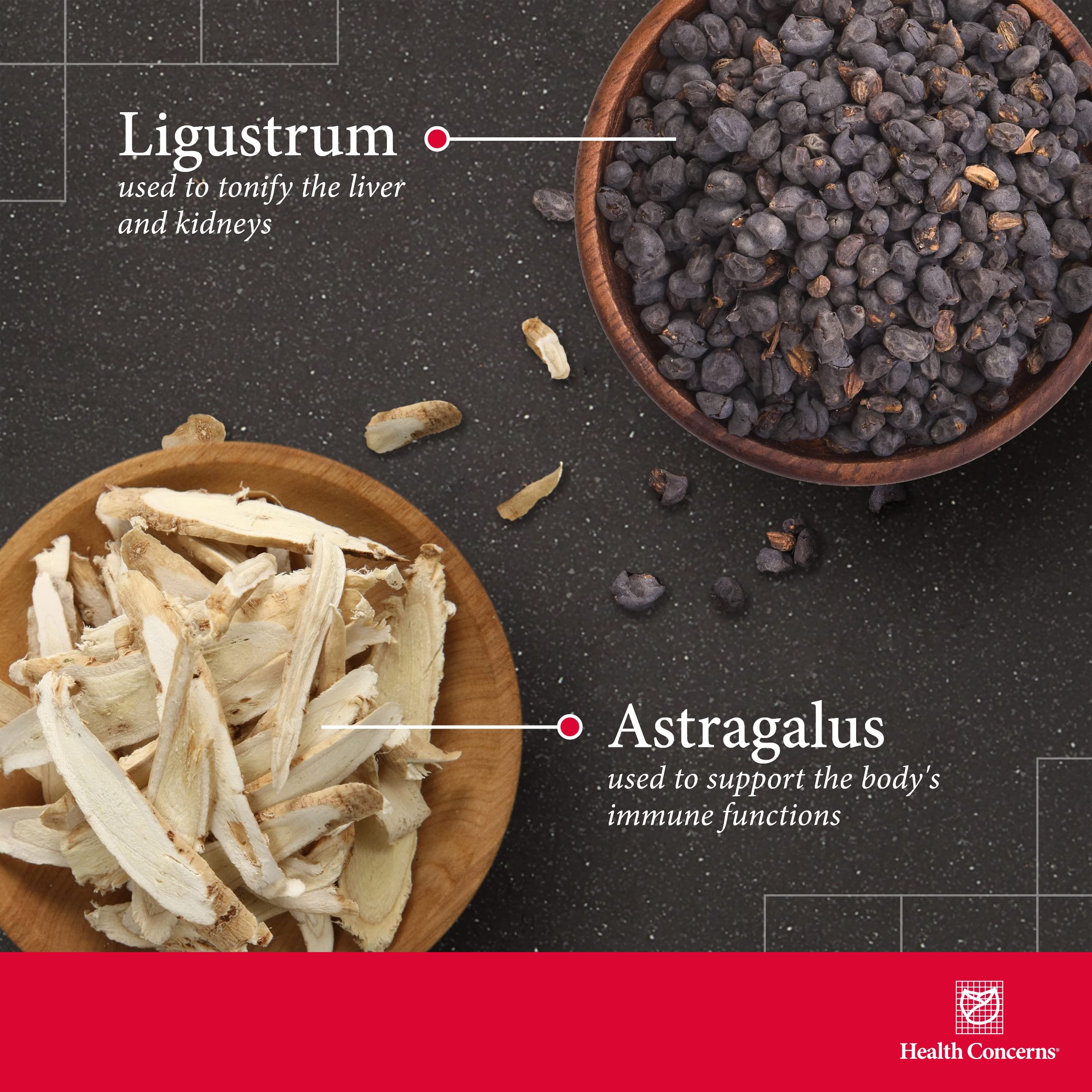 Herbal ingredients like ginseng and astragalus used in Astra Essence