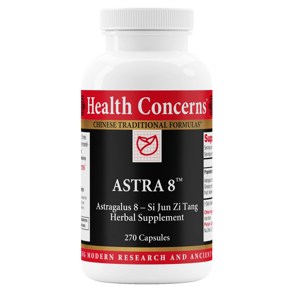 Health Concerns Astra 8 bottle front label – Immune System Support