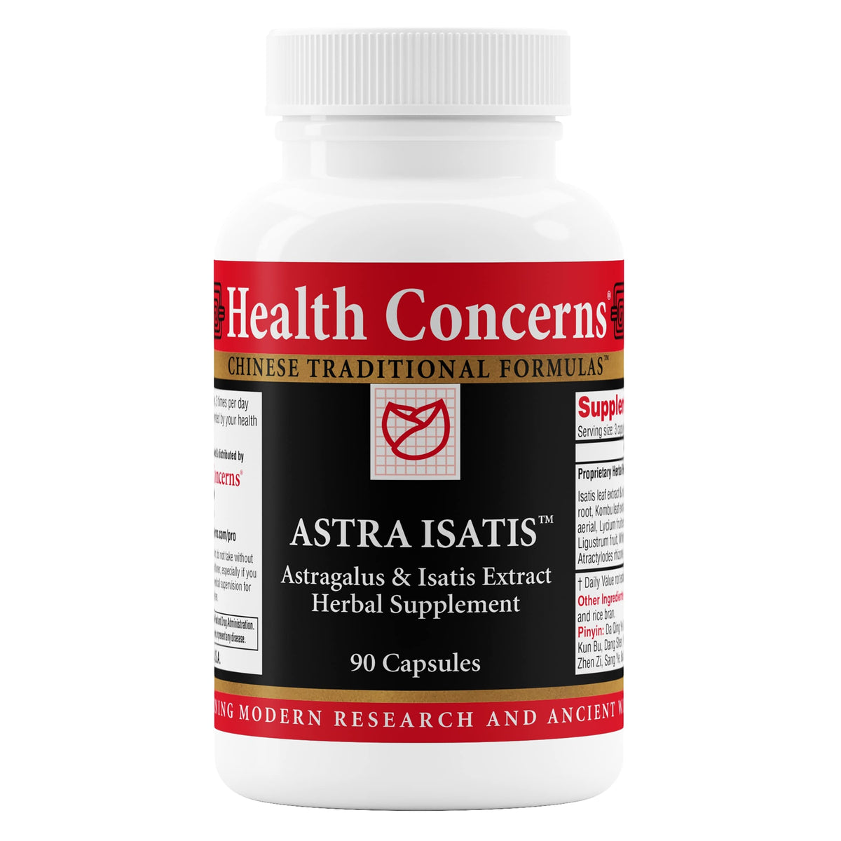 Health Concerns Astragalus Isatis Licorice 90-capsules bottle