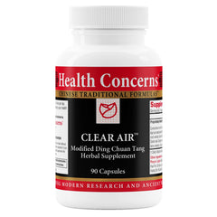 Bottle of Health Concerns Clear Air with 90 capsules