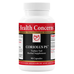 Health Concerns Coriolus PS bottle illustrating immune support concept