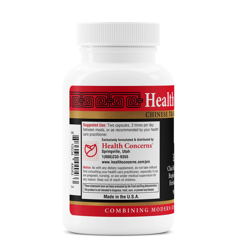 Close-up of Ease Plus proprietary herbal blend featuring Bupleurum root and Asian Ginseng