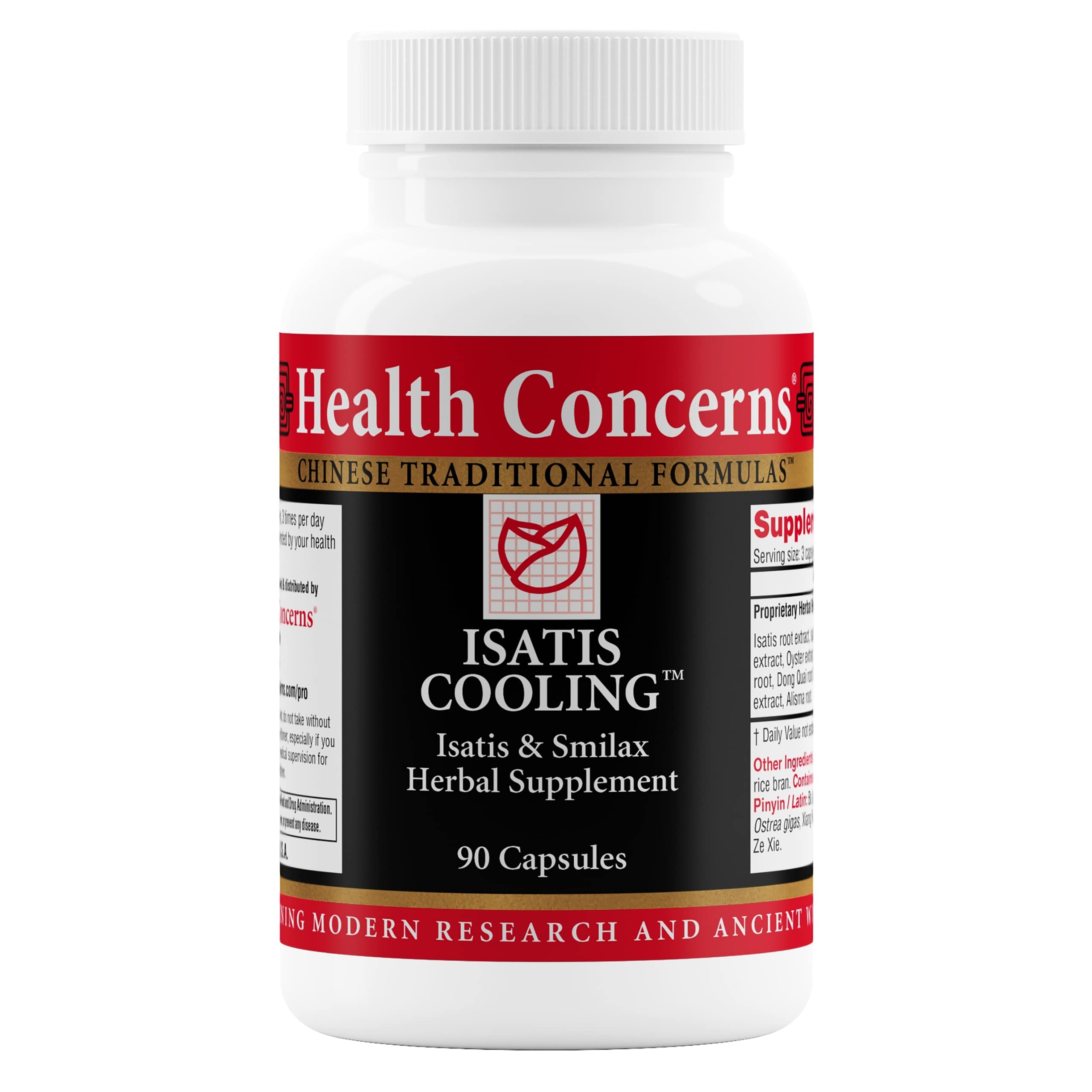 Health Concerns Isatis Cooling bottle with 90 capsules
