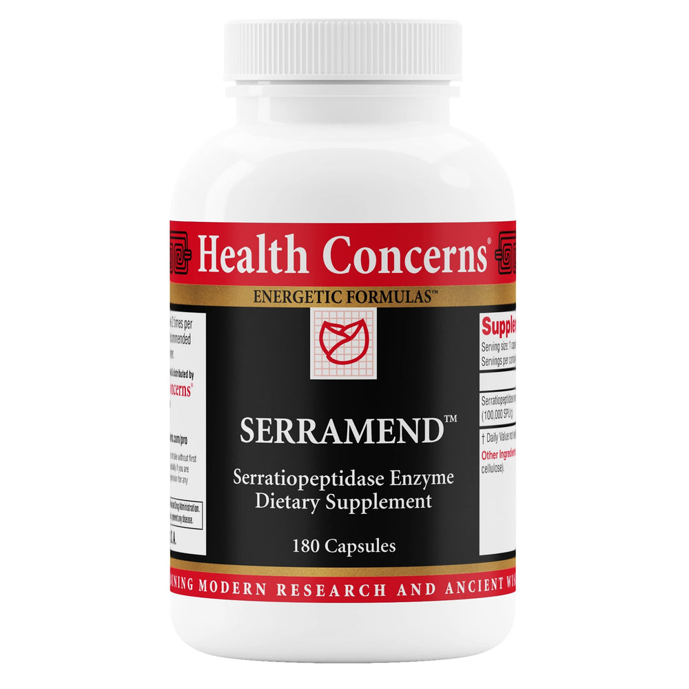 Health Concerns Serramend bottle front view