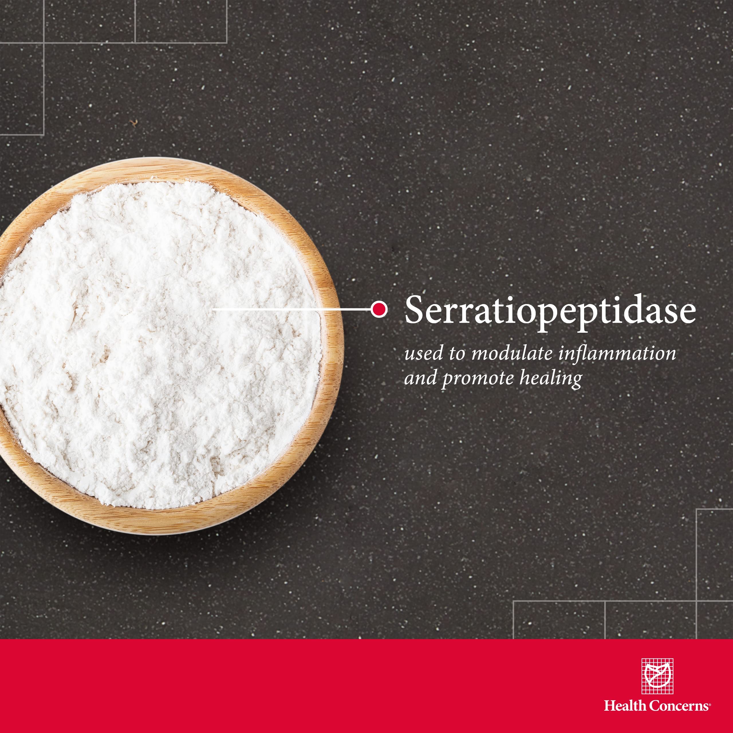 Ingredient blend featuring serrapeptase and herbal components