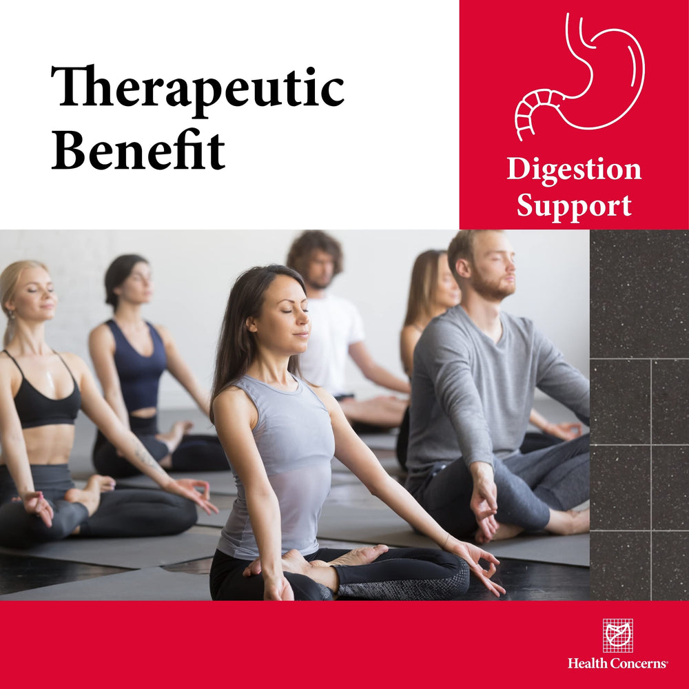 Digestive health and bloating relief representation