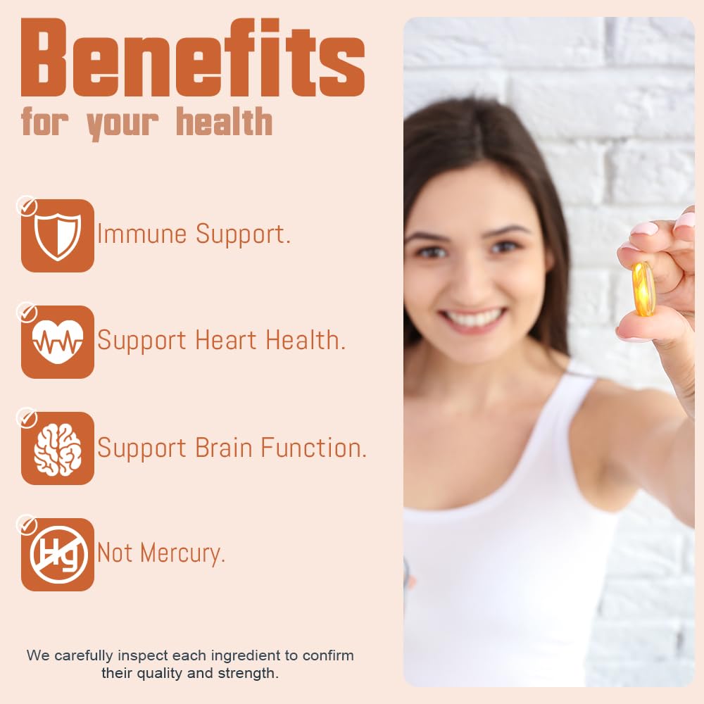 Front view of Health Dose Omega-3 Lemon Softgels bottle