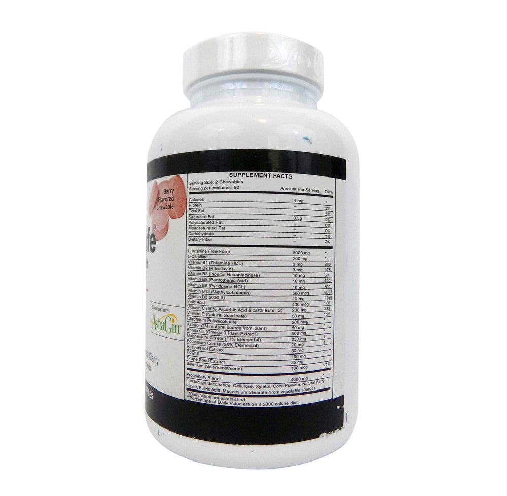 CardioForLife Berry chewable bottles with 60 tablets