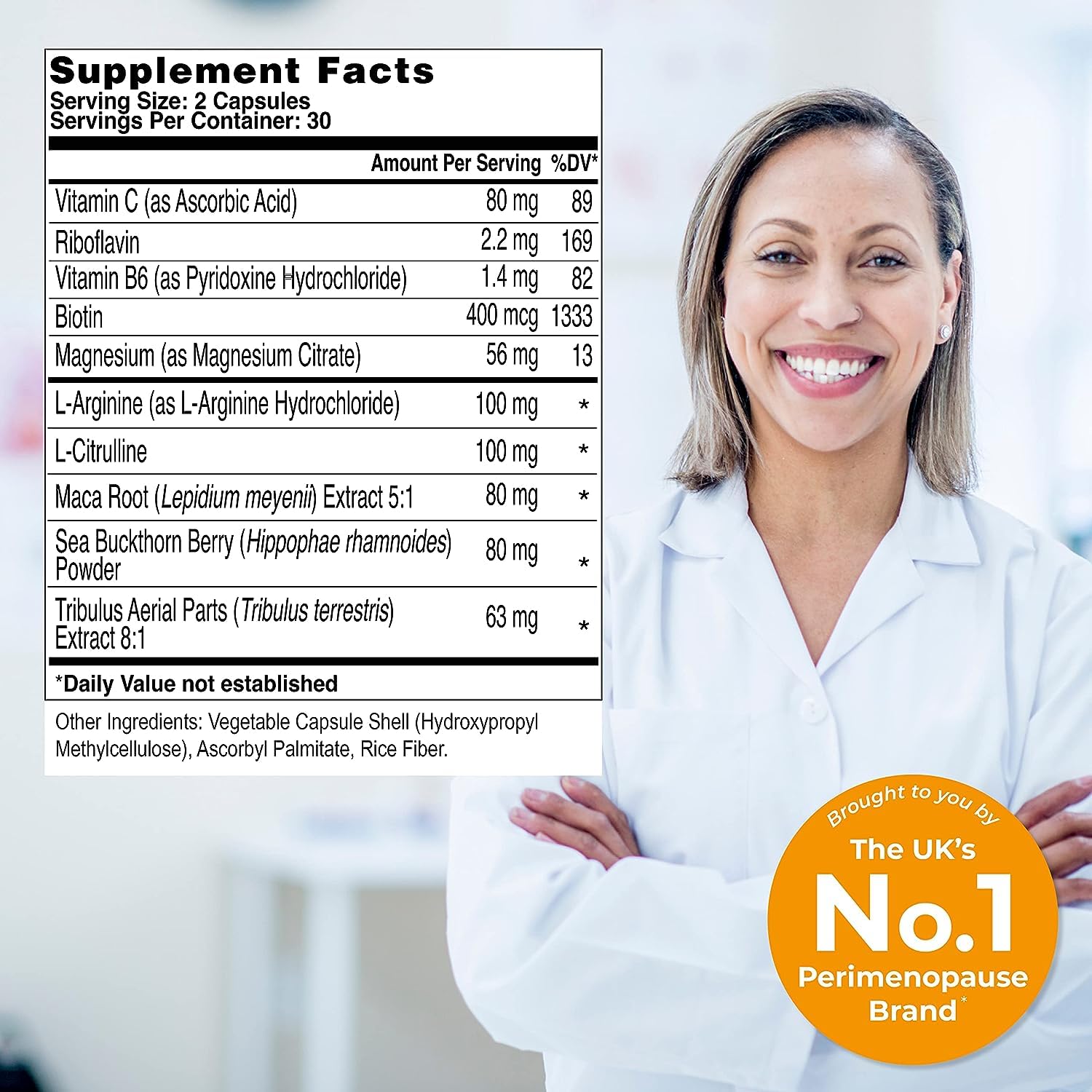 Ingredients: Maca root and Tribulus terrestris