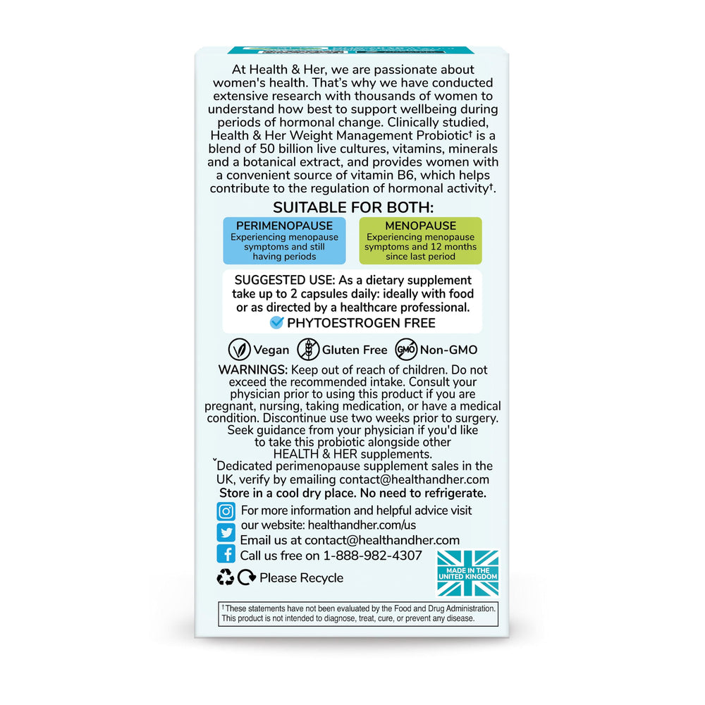 Health & Her menopause app on a smartphone