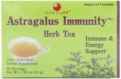 Health King Astragalus Immunity Tea 20-count teabags pack of 4 box front
