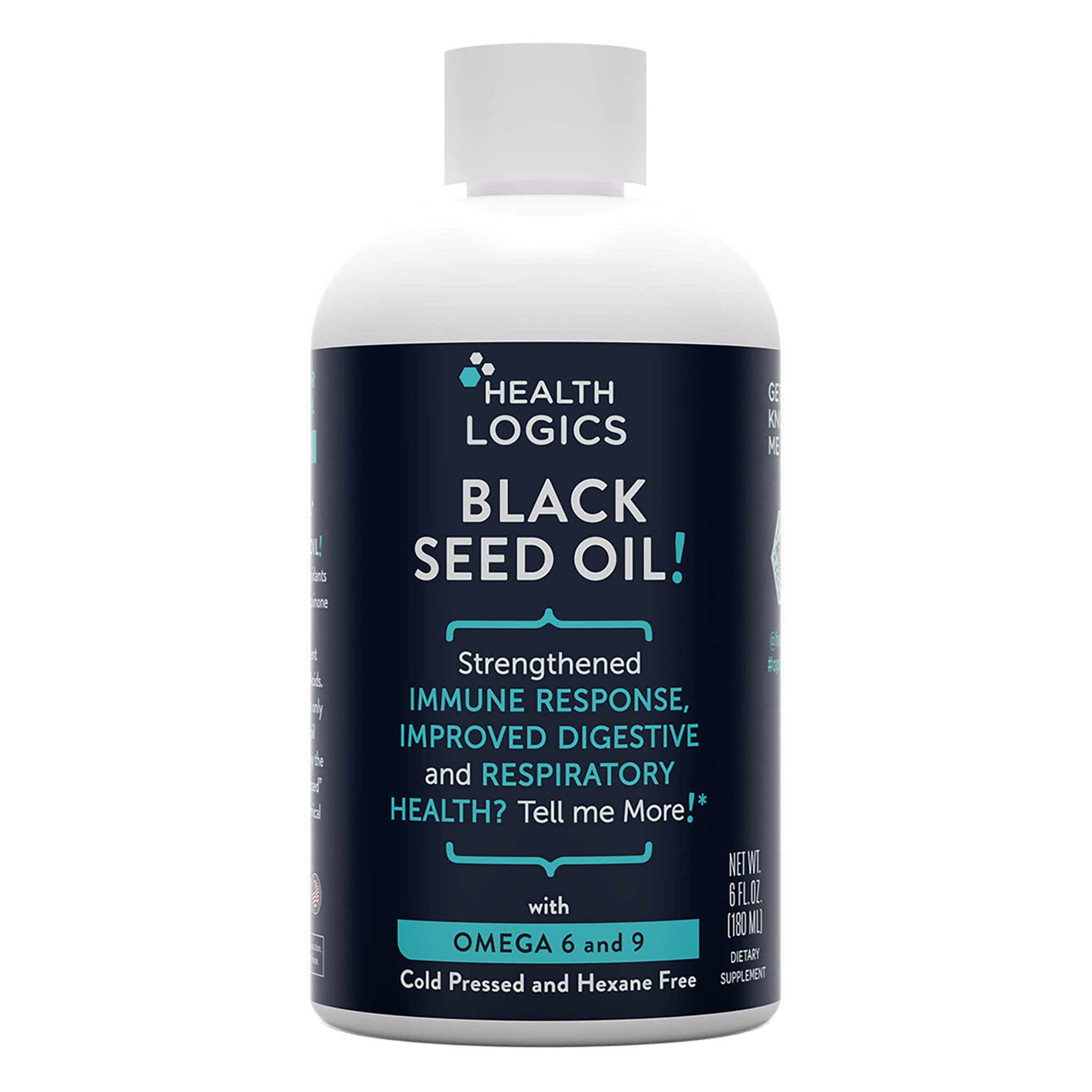 Health Logics Black Seed Oil bottle 6 fl oz