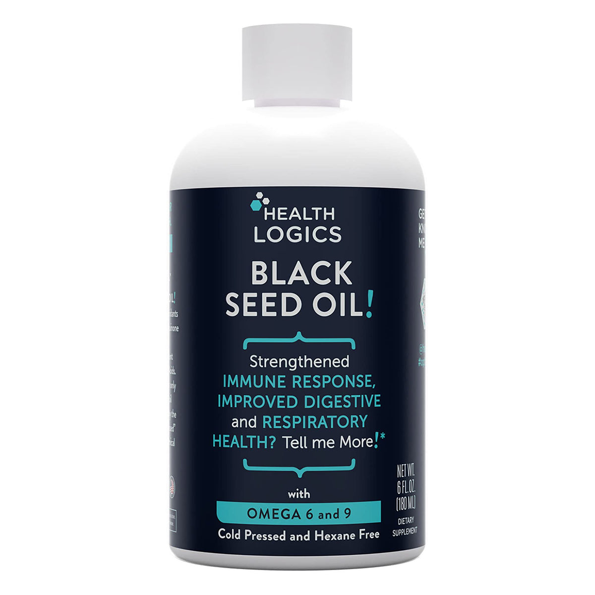 Health Logics Black Seed Oil bottle 6 fl oz