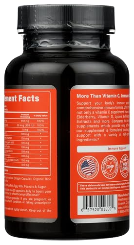 Close-up of Fortify! ingredients including Vitamin C, Zinc and Elderberry