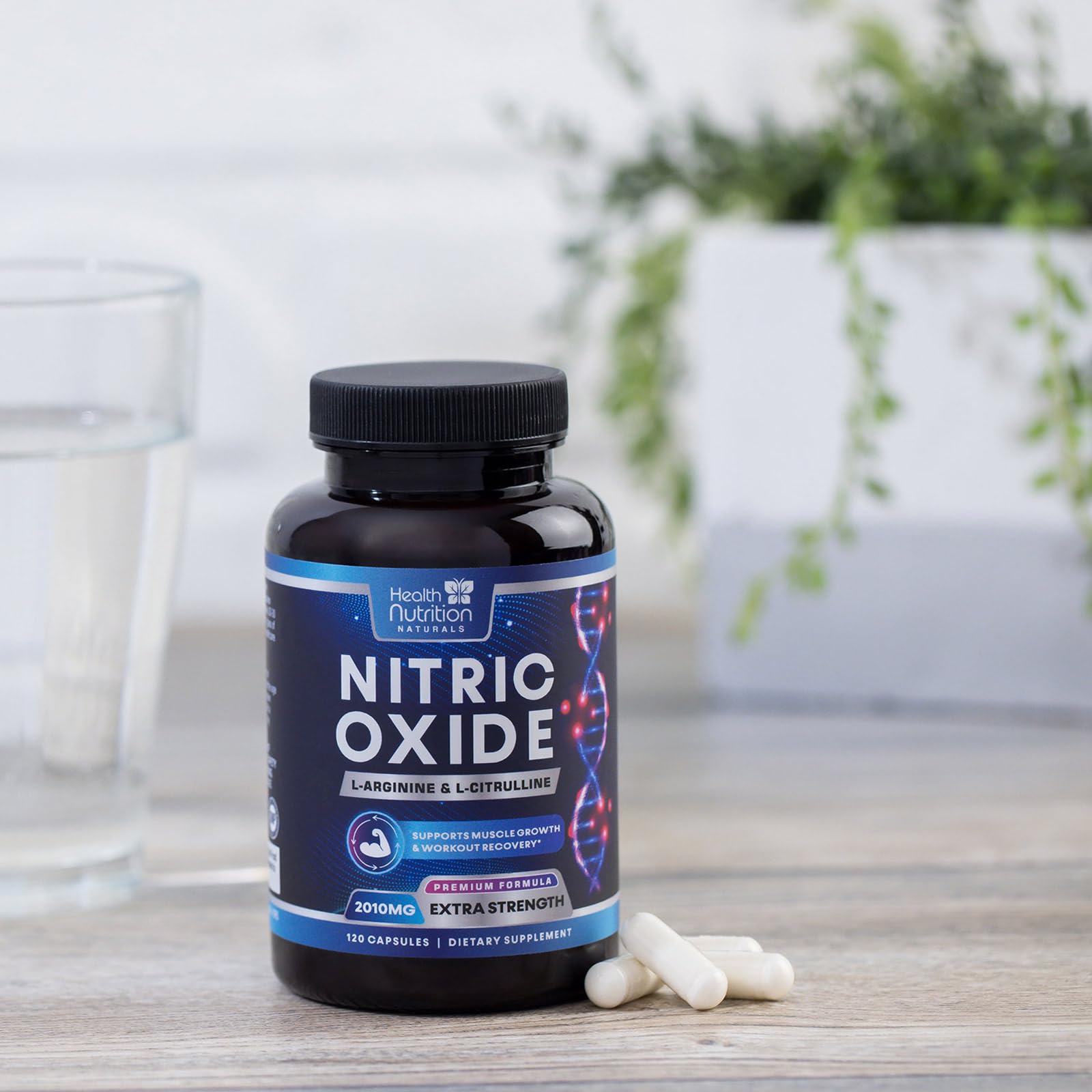 Health Nutrition Naturals Nitric Oxide Booster box-pack shot signals premium packaging